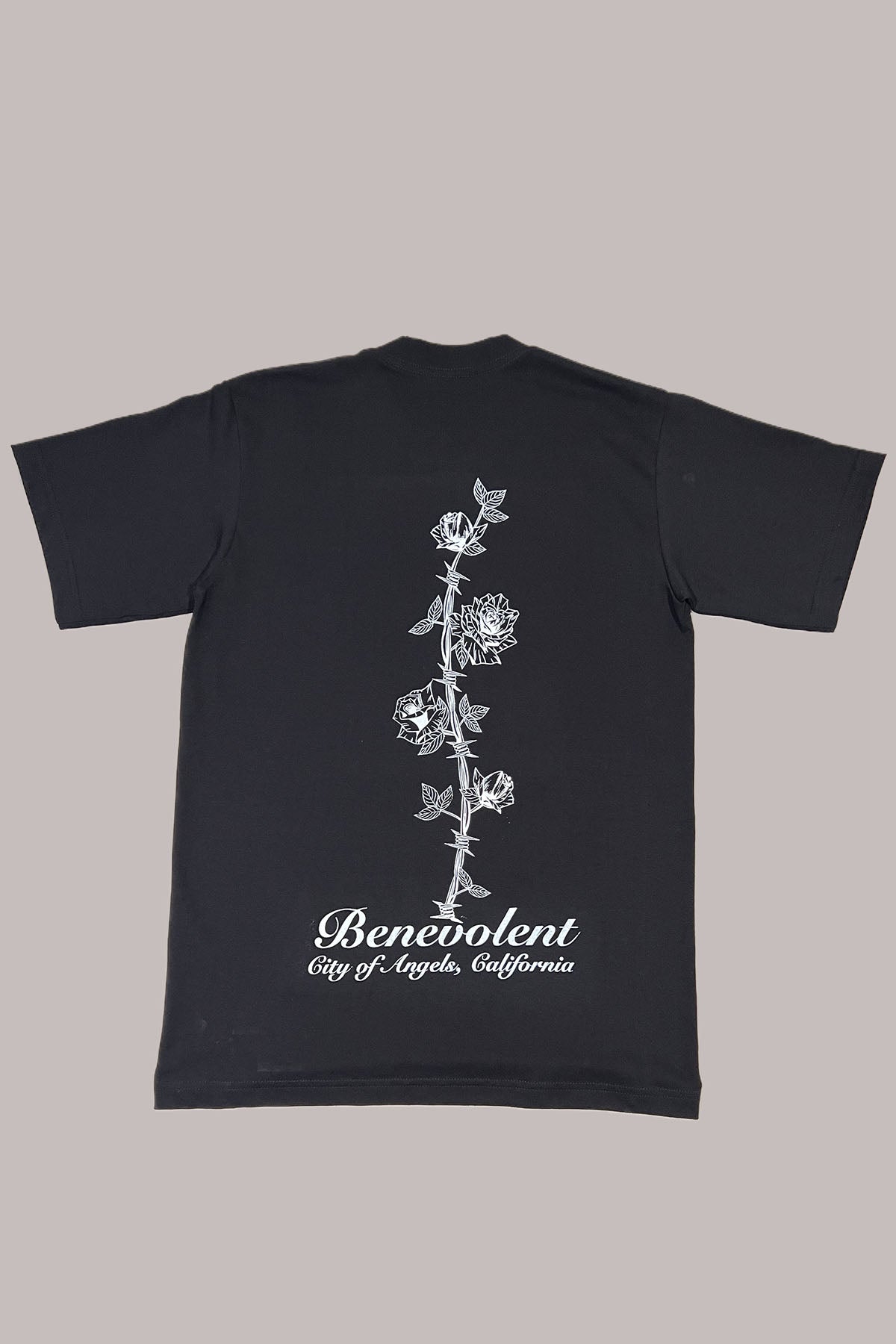 Black Barbed Wired Rose Shirt