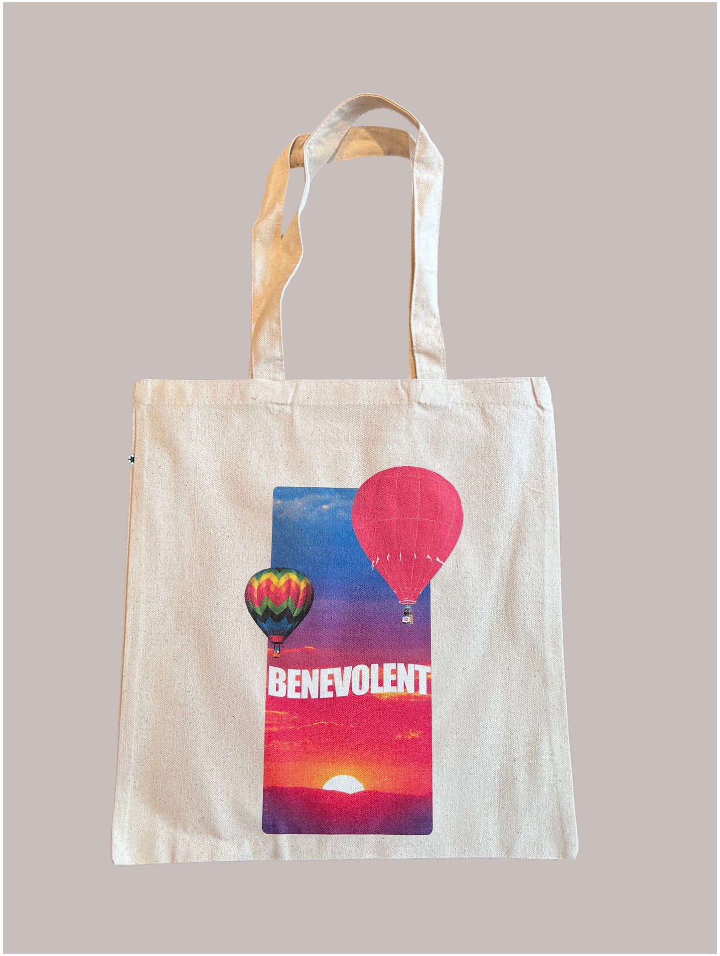 Recycled Tote Bag- Hot Air Ballon