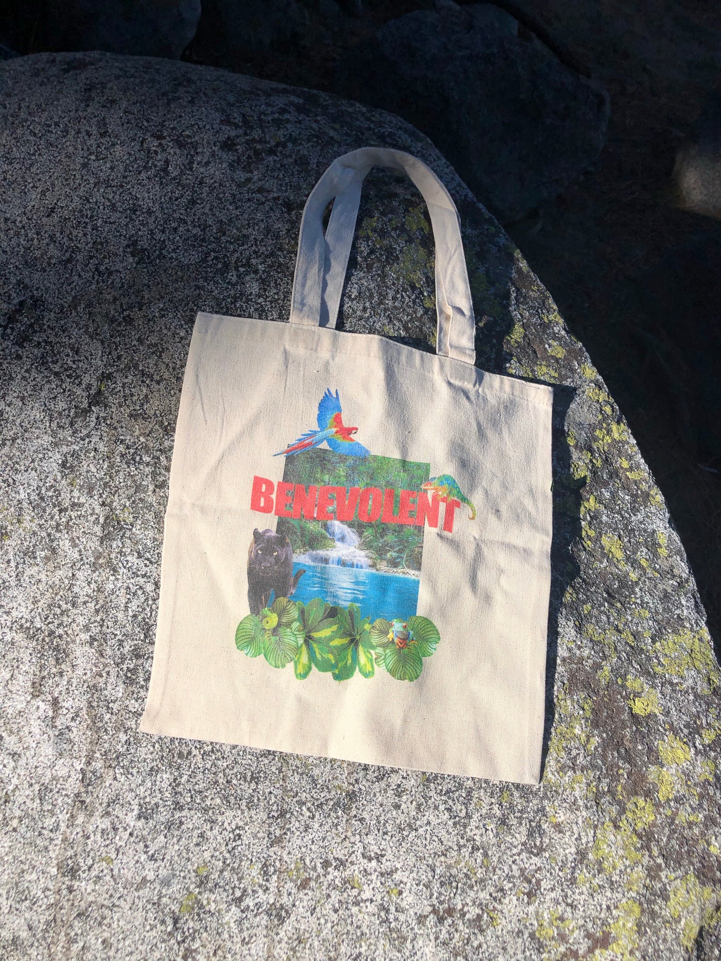 Recycled Tote Bag- Jungle Wildlife