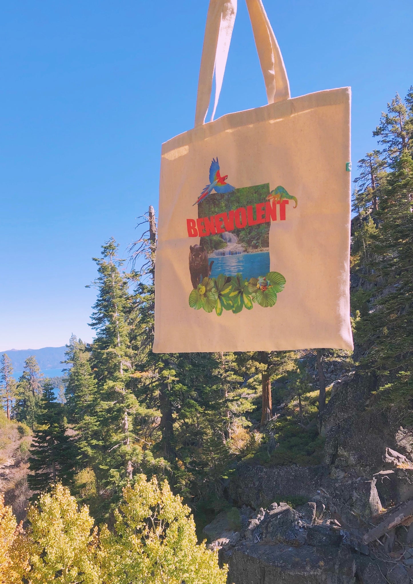 Recycled Tote Bag- Jungle Wildlife